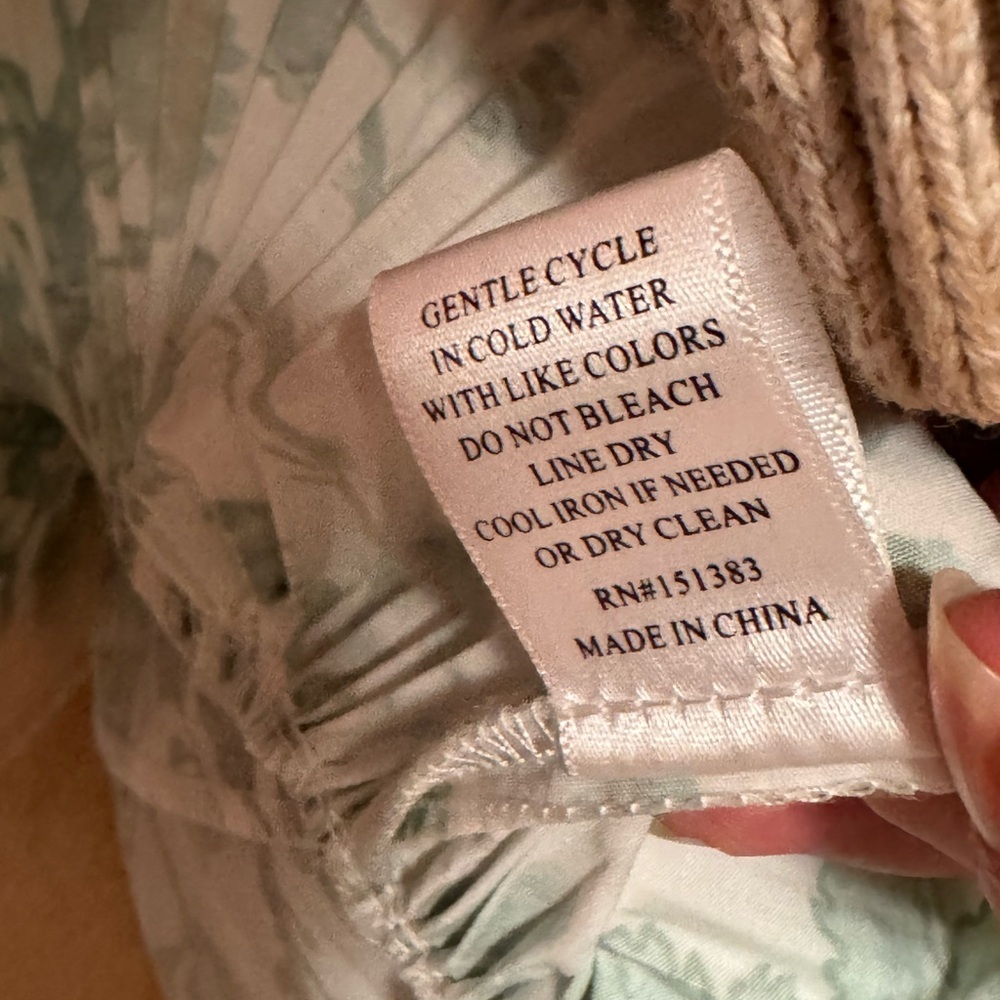 Anthropologie Current Air Green Floral Micro Ruffle Dress M - Picture 9 of 10